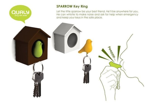 Sparrow Key Ring