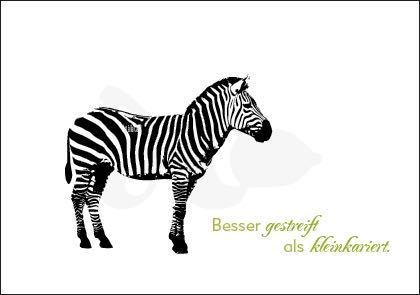 Zebra, gestreift