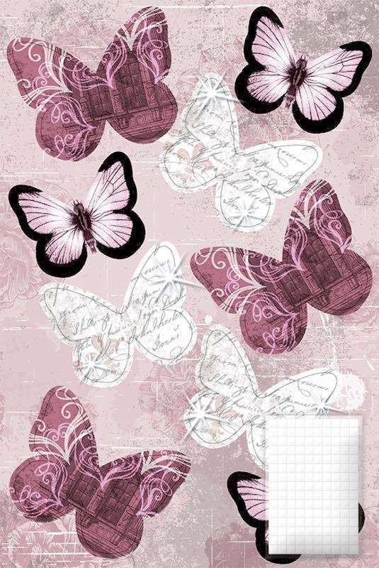 Deko Schmetterlinge Shabby Rose