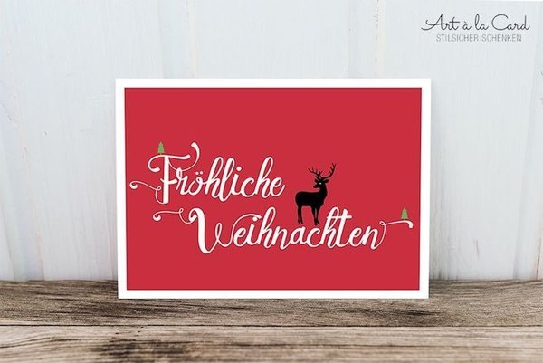 Weihnachten Hirsch