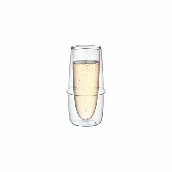 Kronos double wall champagne glass