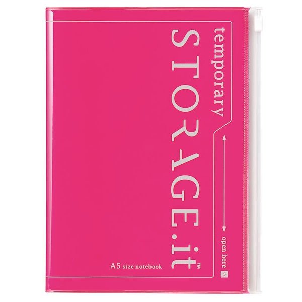STORAGE.it Notebook A5, Neon Pink