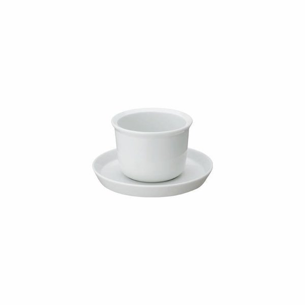 Leaves to tea cup & saucer white