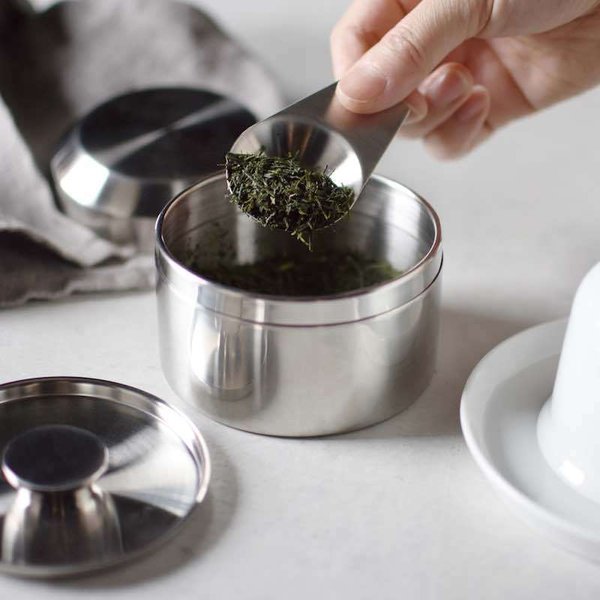 Leaves to tea scoop, Dosierlöffel aus Edelstahl für Tee