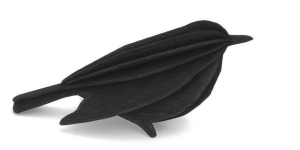 Lovi Bird, 16 cm, Black