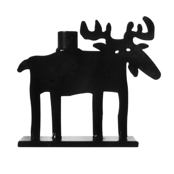 Moose big candle holder black