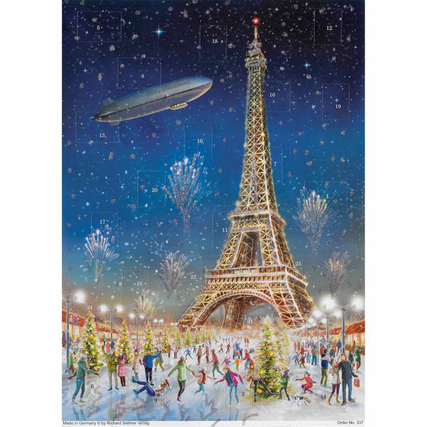 Adventskalender Paris Eiffelturm